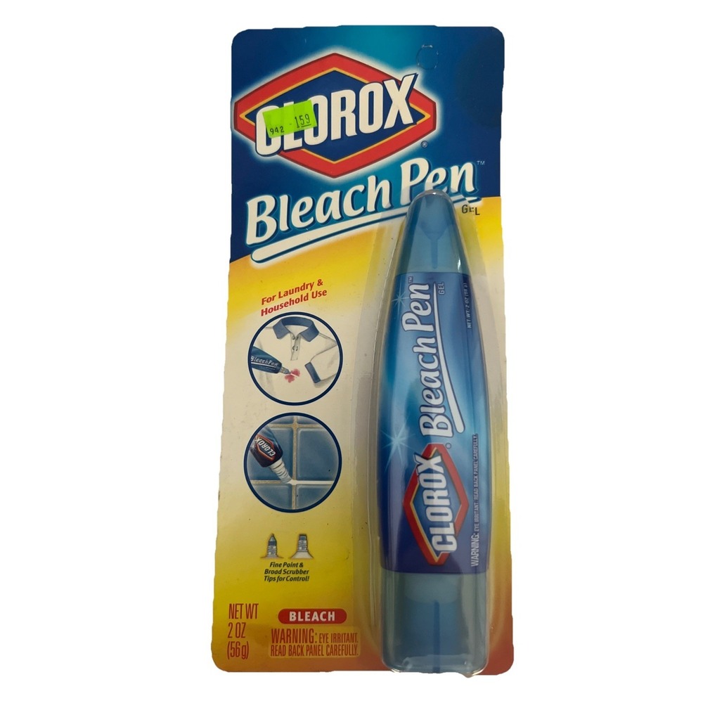 VTG 2002 Clorox Bleach Pen Gel for Whites Dual Tipped 2 oz NOS Sealed Discont.